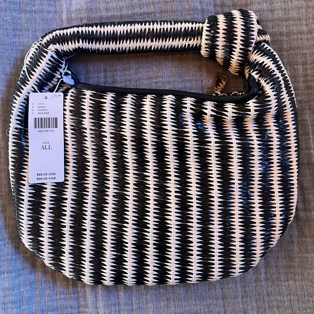 The Brigitte Satchel by Melie Bianco: Raffia Edition